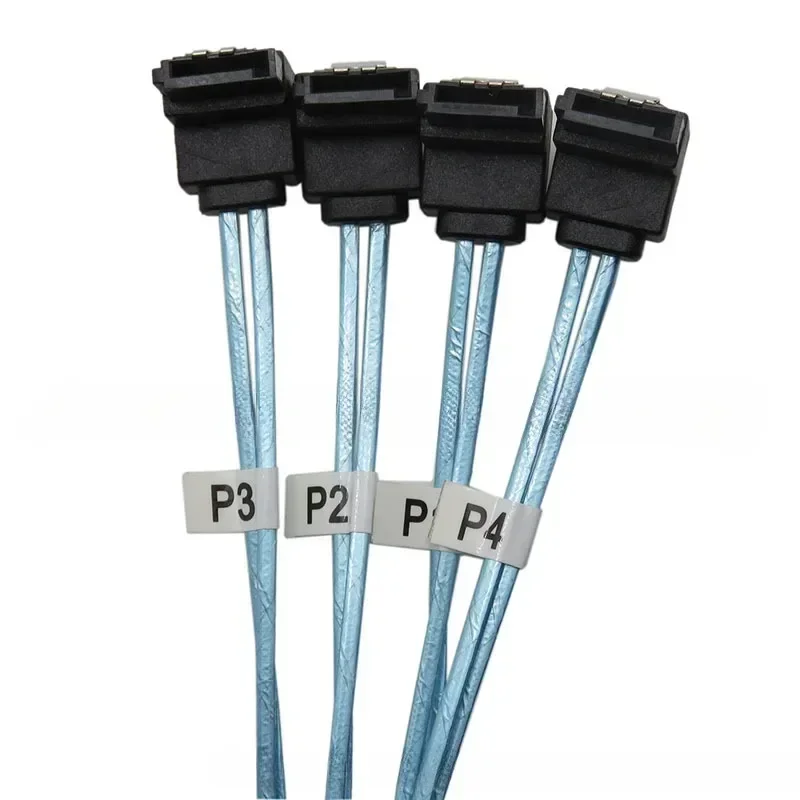 Mini SAS SFF-8087 To 4X SATA Male 3.0 SSD High Speed Data Transfer Cable 1 To 4 0.3m Computer Cables Connecting Hardware Cables