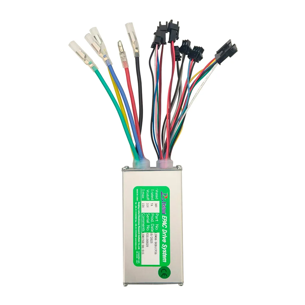 LSW06-90B1CFSB Electric Bicycle Brushless Motor Controller 36V 15A for Electric Scooters Fat Bike MTB Ebike Speed Controller