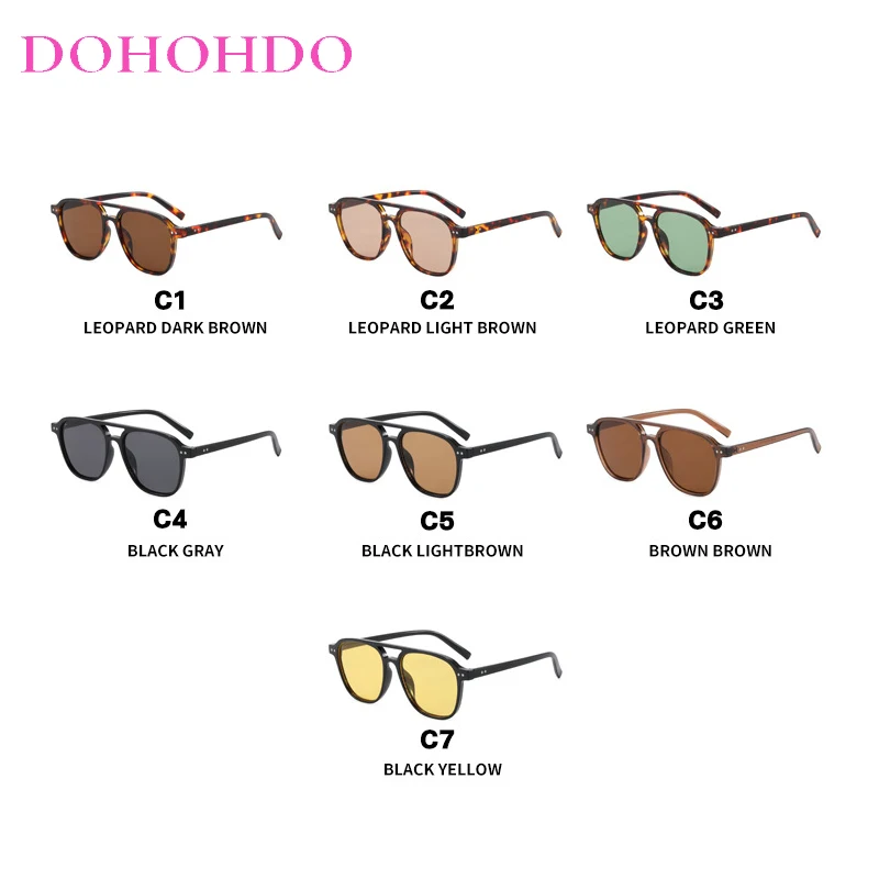 2026 Small Rivets Square Pilot Sunglasses Women Men Classic Trendy Shades Driving Shades Traveling Eyewear UV400 Lentes De Sol