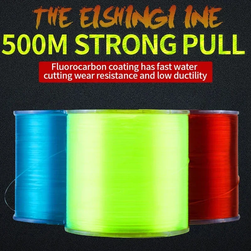 500M DYD Super Strong Nylon Fishing Line 2-35LB Fluorocarbon Coated Line Japan Monofilament Main Line Fishing Accessories