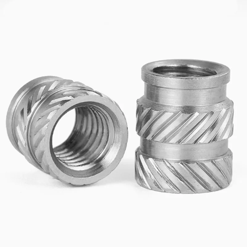 10pcs  M2 M2.5 M3 m4 m5 m6 Heat Set Insert Nuts Female Thread stainless steel  Knurled Inserts Nut Embed Parts