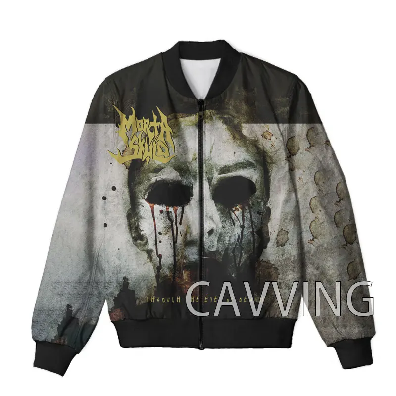 

CAVVING 3D Printed Morta Skuld Band Zipper Bomber Jackets Men Overcoat Mens Coat Zip Up Jackets for Women/Men