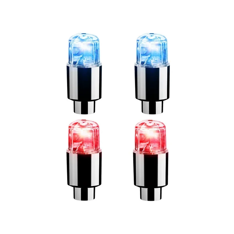 2/4/8 Stück Bunte LED-Radventillichter Motorrad Auto Radventilkappen Universelle Staubdichte Fahrradventilabdeckung