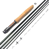 NooNRoo IM8 DIY Kit de caña de pescar con mosca 9 pies Cambo Kit muy bueno FasAction Fly en blanco A Grado Corcho Grip Combo 3wt 4wt 5wt 6wt