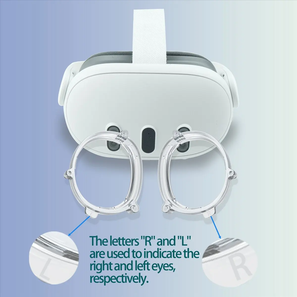 

Магнитная оправа AS62 для Meta Quest 3 + линзы с защитой от синего света, оправа для очков для коррекции близорукости, аксессуары для VR-гарнитуры Meta Quest 3