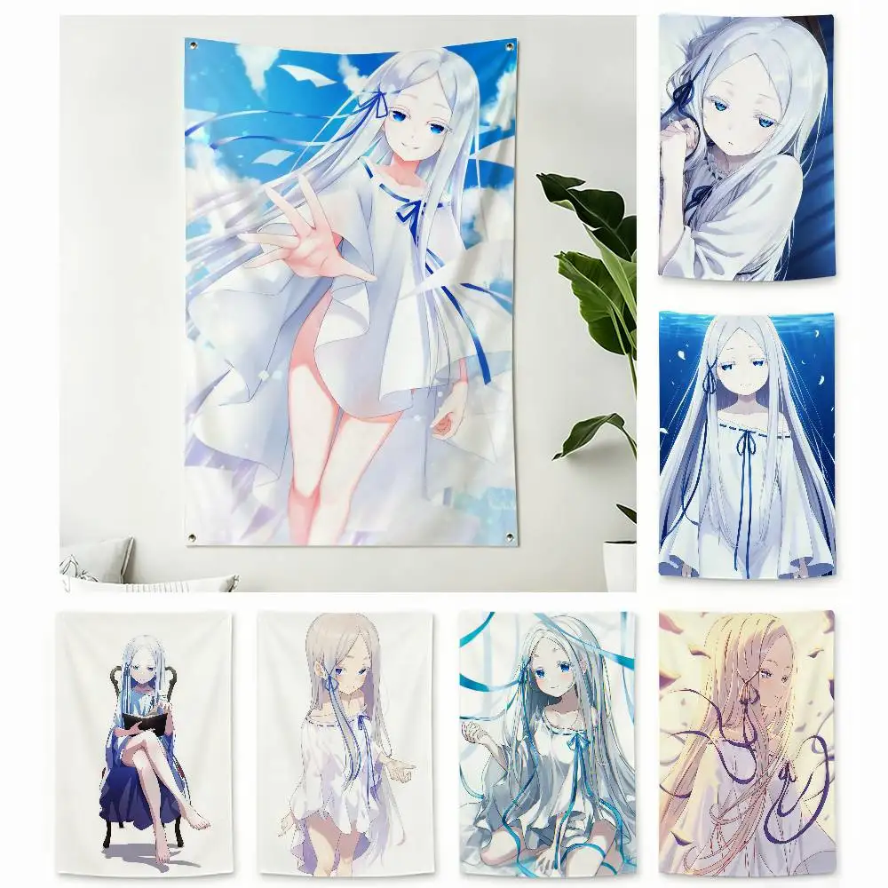 RE ZERO P-Pandora  Home Decor Vertical Flags Indoor Outdoor Hanging Decor for Bedroom Living Room Wall Decoration