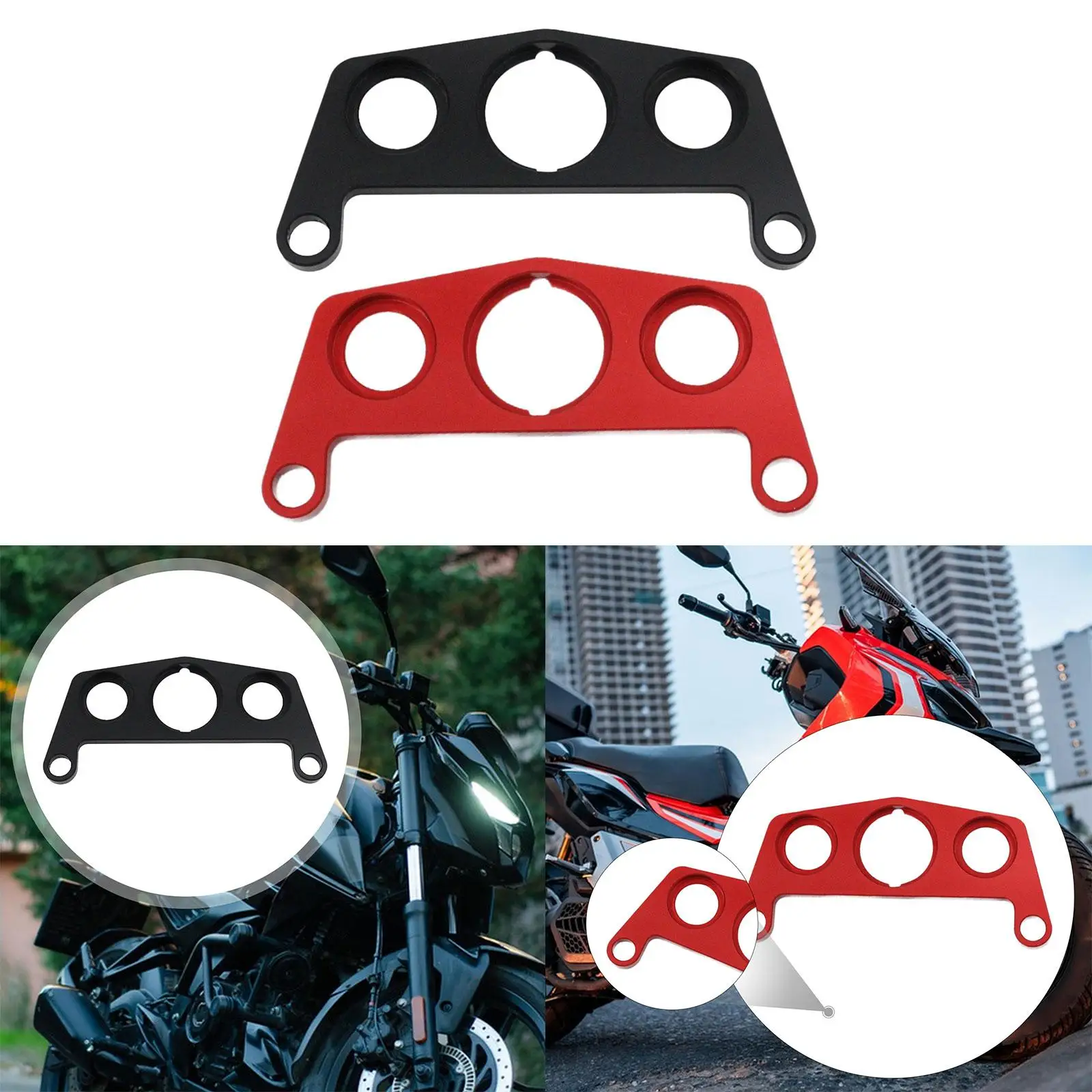 

Aluminum Alloy Indicator Light Mount Handlebar Clamp Bracket Durable Motorcycle Key Switch Holder for Honda TRX 450R