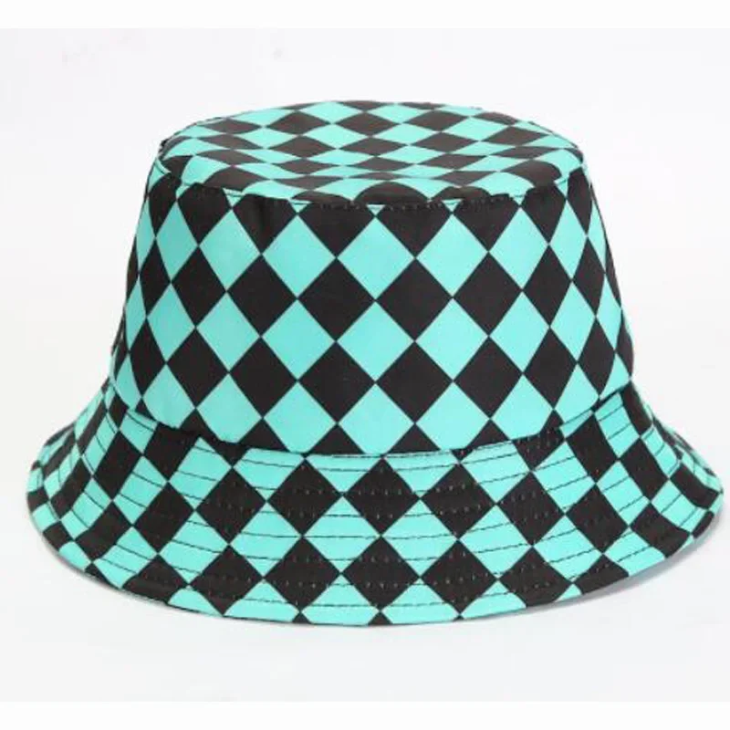 Japonský anime sunhat tisk čepice kbelík čepice rybář unisex boba boky chmel gorros muži ženy panama pláž rybaření boonie sunhat