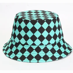 Japońskie Anime kapelusz przeciwsłoneczny czapka z nadrukiem kapelusz typu Bucket rybaka Unisex Bob Hip Hop Gorros Men Women Panama Beach Fishing Boonie Sunhat