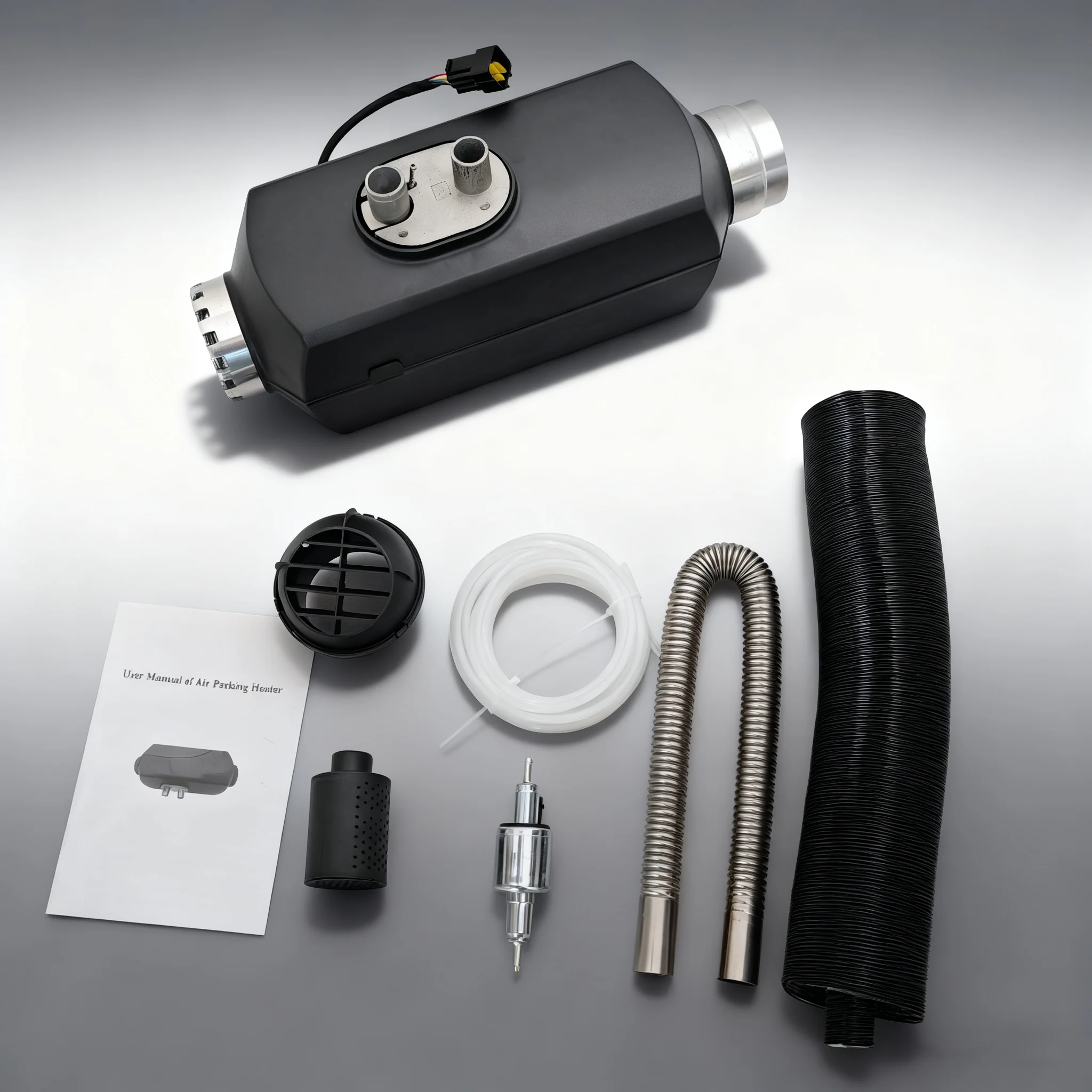 

Diesel Heater 12V/24V DC&220V AC All-in-One 5KW Portable Parking Air Heater Low Noise Diesel Space Heater