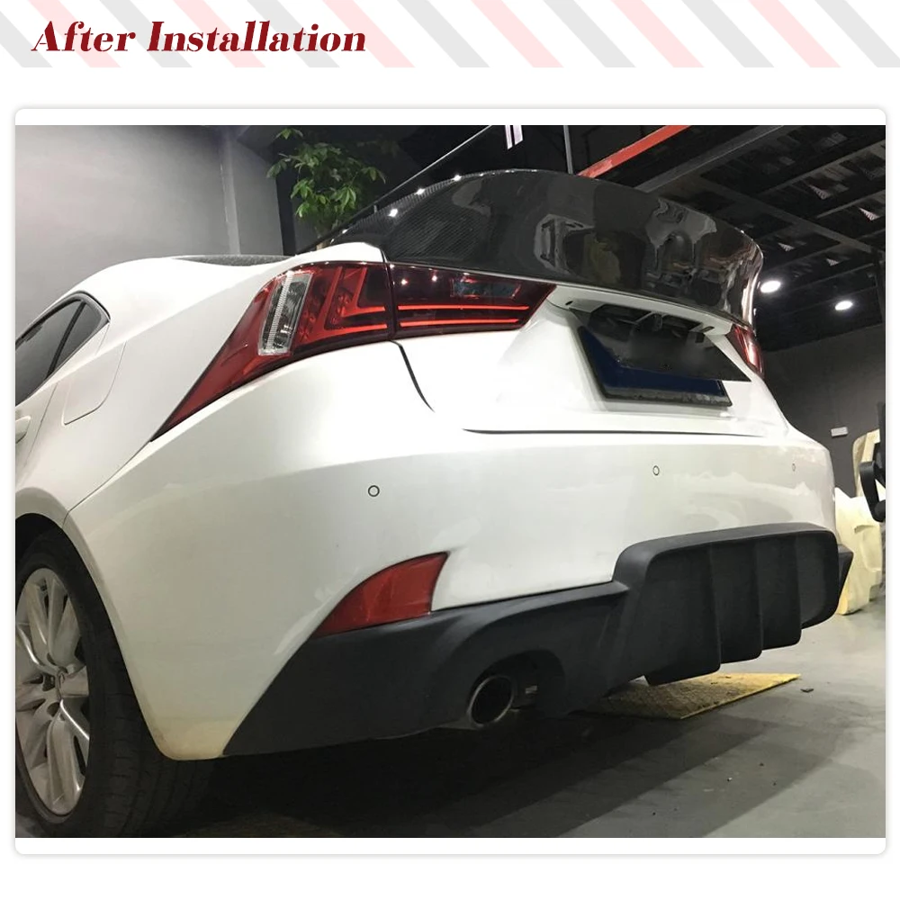 Carbon Fiber Car Trunk Spoiler for Lexus 2014-2020 IS200t IS250 IS300 IS350 is F 2013-2014 Rear Boot Lid Duckbill Highkick Wing