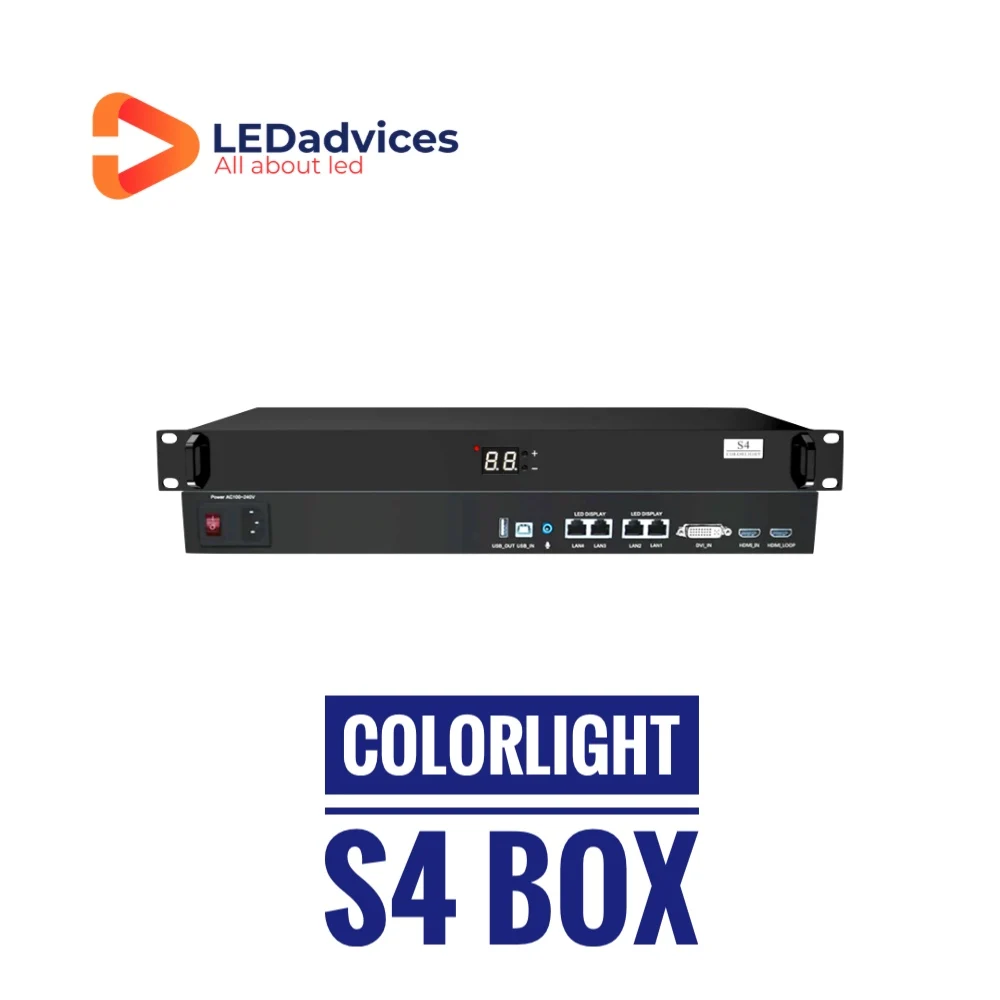 Colorlight S4 LED Screen Sender Box 1920*1200 Pixels Indoor Outdoor Full Color LED Sender Synchronous LED Display Control System