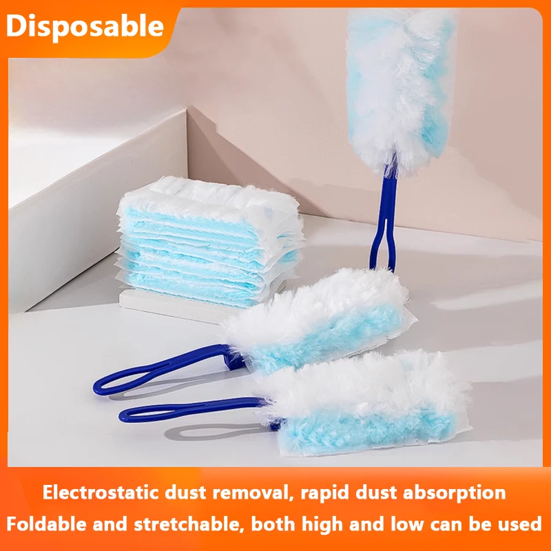 Disposable Dusters With Replace Heads Refills Bulk Duster Brush For Cleaning Home Office Blinds Car Surface Duster Cleaning Tool