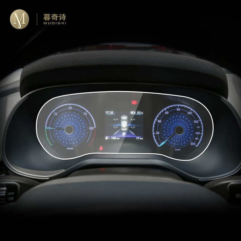 For Red Banner E-QM5 2021-2023 Dashboared Protector Car Accessories Interior Speedometer Sticker transparent TPU Film refit