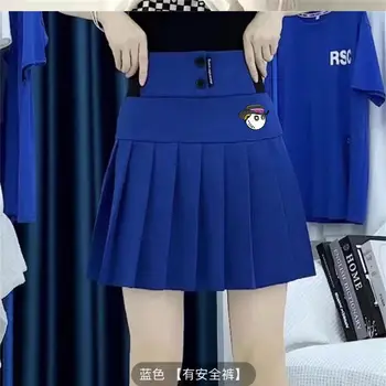 女士夏季網球服兩件套,高腰迷你裙,性感V領運動文胸,吊帶上衣,高爾夫球服短裙,帶口袋 8 最佳銷售 女式短裙 - №4