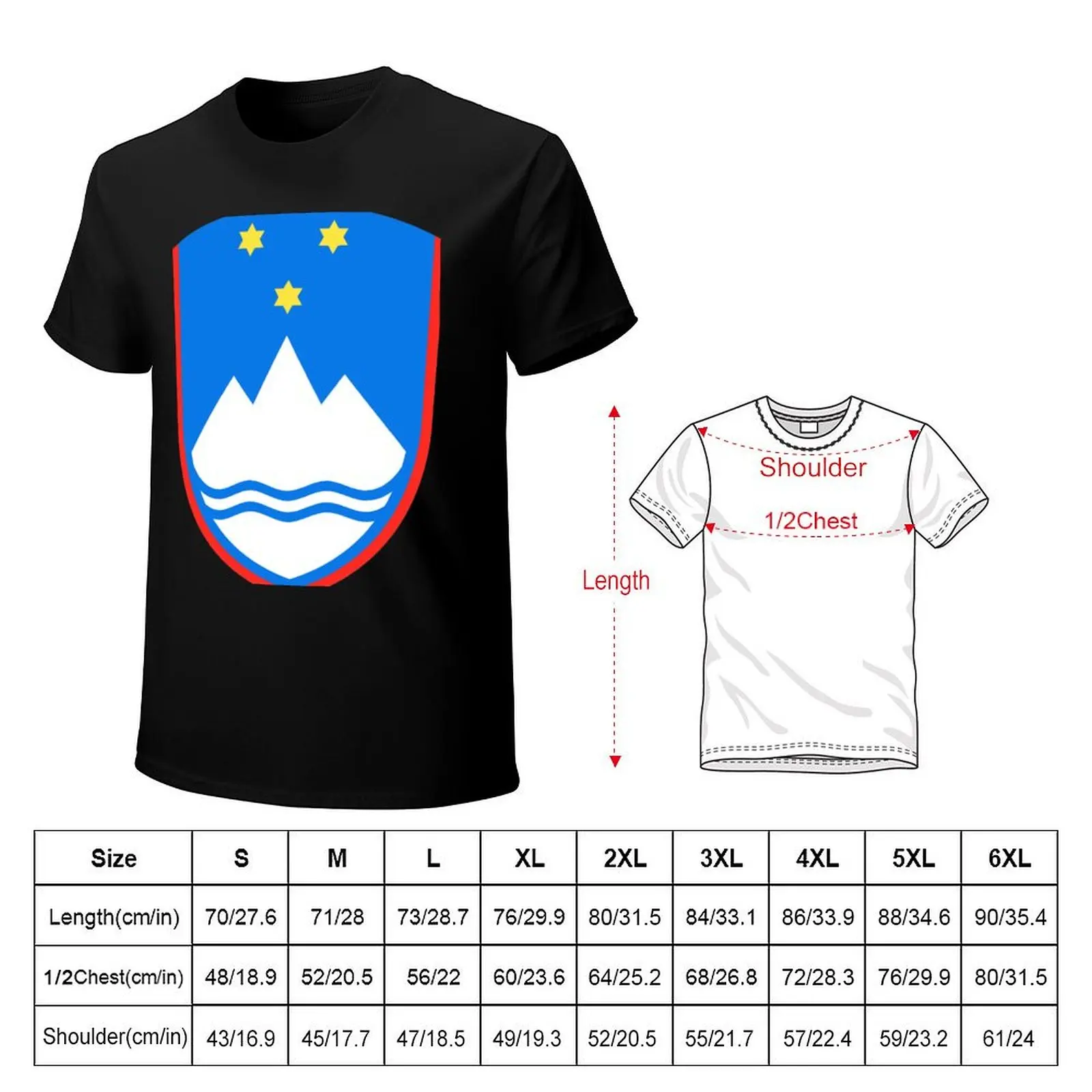 Coat of arms of Slovenia T-Shirt Plus Size Workout Short Sleeve Top