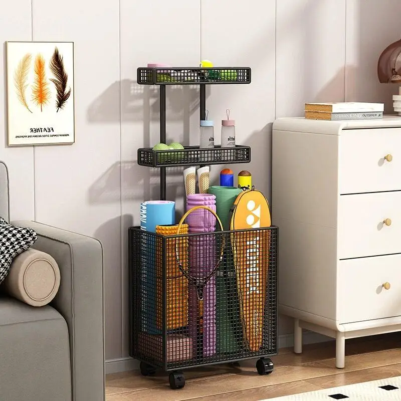 floor-standing-large-capacity-sports-equipment-organizer-rack-ball-class-storage-basket-yoga-mat-storage-cage-fitness-gear-st