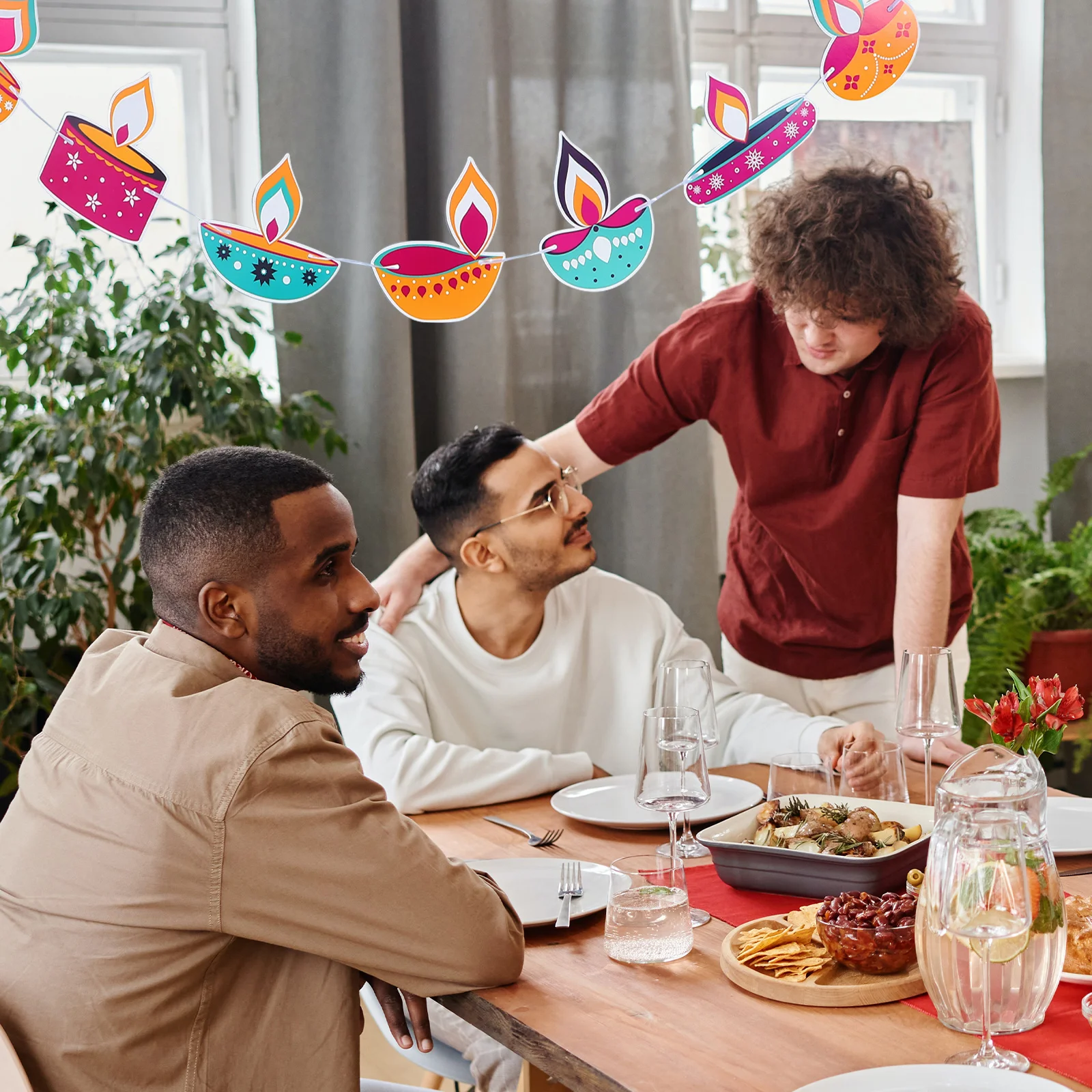 

1 Set Happy Diwali Banner Festive Celebration Paper Diwali Banner Diwali Party Decoration Diwali Wall Hanging Banner Diwali Part