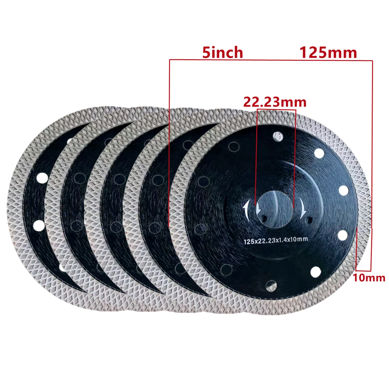 1pcs Diamond Dry Cutting Blade Disc Porcelain Ceramic Tile Turbo Thin Stoneware for Marble 115 125mm