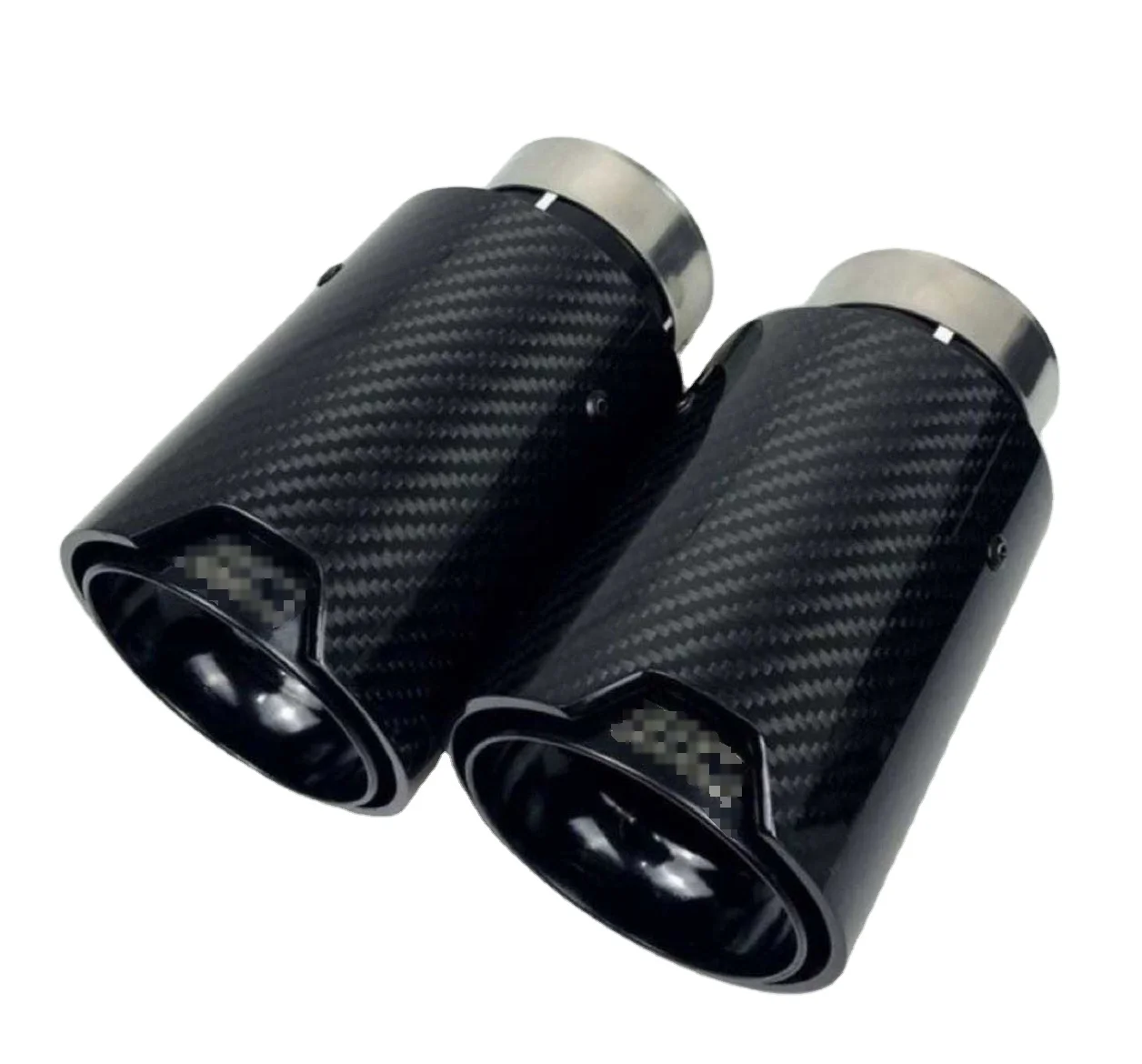 

SXLL Exhaust System Exhaust Pipe Muffler Tip High Performance Stainless Steel Carbon Fiber Surface Black Lacquer Racing Car