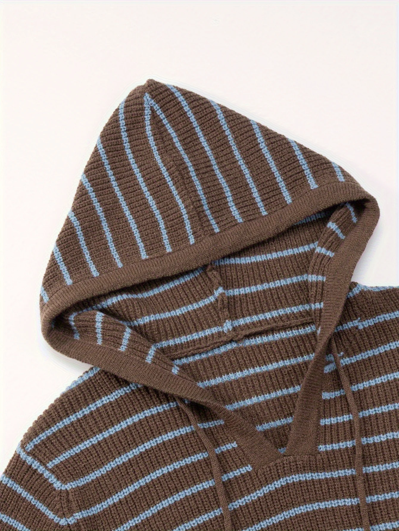Women's Hooded Striped Sweater - All-Season Soft Tunic, Versatile Layering for Daily Wear. Hand Wash.