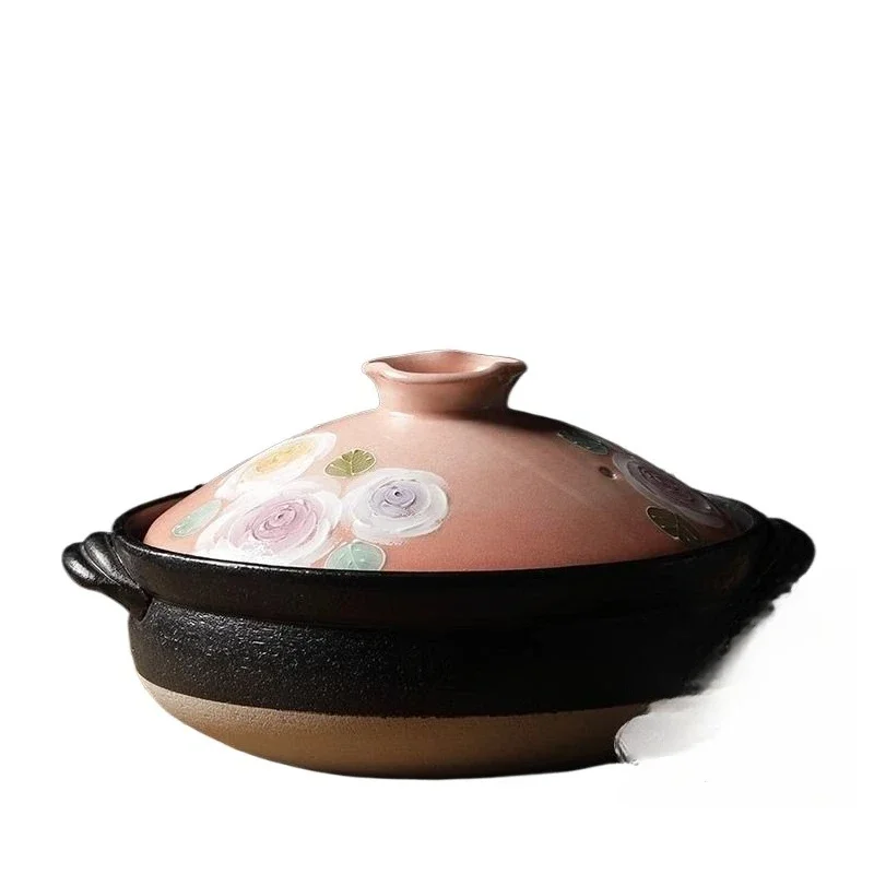 

Original Imported Workshop Wind Flower Soil Pot Soup Pot Casserole Household Gas Stew Soup Pot Gift