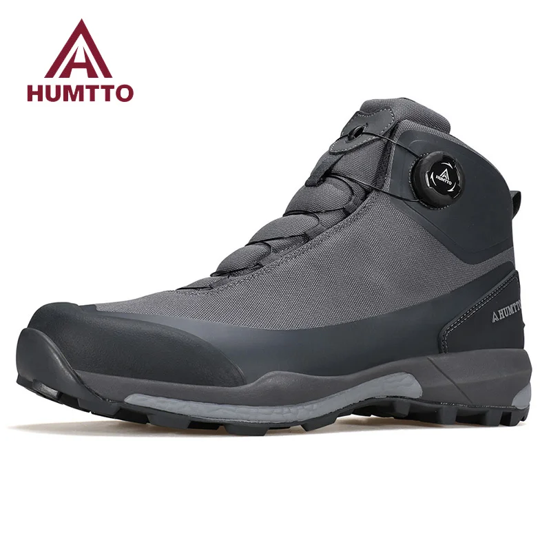 HUMTTO Outdoor Trainers Rubber Trekking Shoes Men Breathable Hiking Boots for Man Winter Men's Sports Shoes Safety Work Sneakers