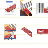 12PF Aluminum 90 Degree Stop Track Sawing Square Positioning Limiting Clamp