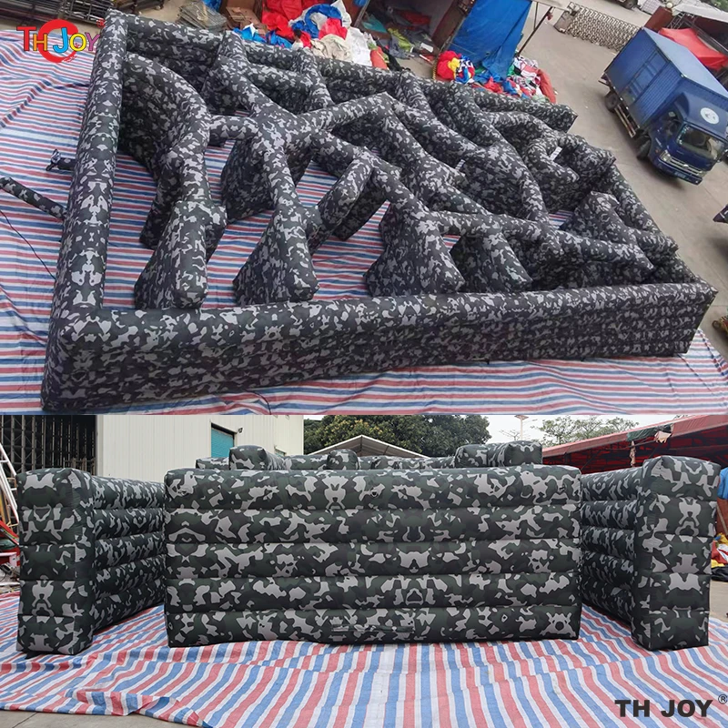 

10x8m Commercial Inflatable Laser Tag Arena with Square Obstacle Course for Kids & Adults Entertainment