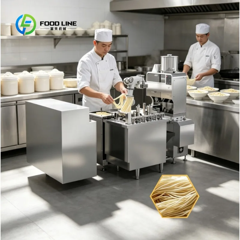 Custom Automatic Noodle Making Machine, Electric Fresh Noodle Maker for Home Kitchen, Small Business and Catering Use
