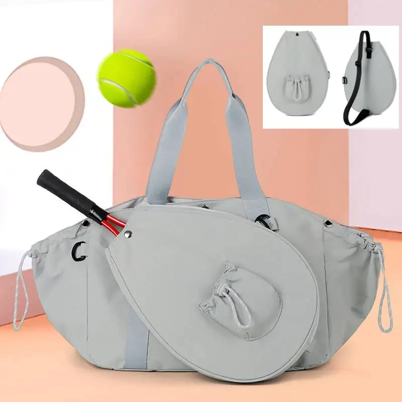 Outdoor Sports Tennis and Badminton Bag Travel Luggage Handbag Detachable Rackets Bag Fitness Pickleball Paddle Handbag