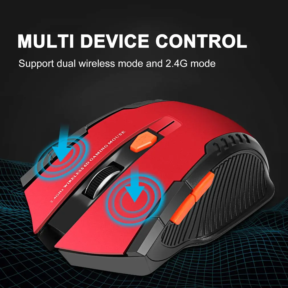 Mini Mouse Mouse da gioco ottico Wireless da 2.4GHz Mouse Wireless per PC Notebook Desktop Gaming laptop Computer Mouse Gamer