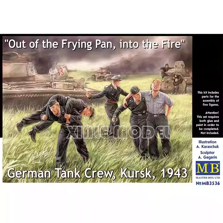 

Пластиковый сборный конструктор Master Box MB3536 "Немецкий танковый экипаж, Курск, 1943 г. - Из жаровни в огонь!" 1/35