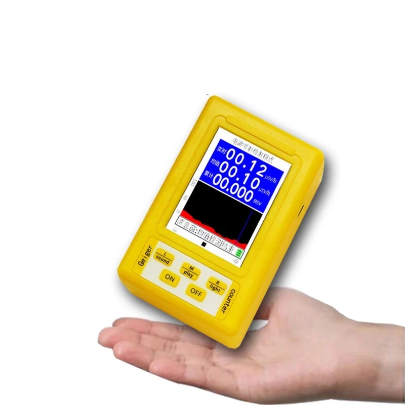 BR-9C 2-in-1 Handheld Digital Display Electromagnetic Radiation Nuclear Detector EMF Geiger Counter Full-functional Type Tester