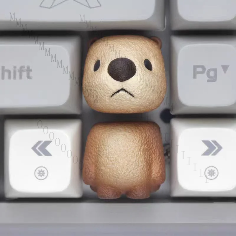 AQ  Animal Party Personality Keycap Little Crocodile Beast Party Keycap Resin Mechanical for Keyboard Single  ESC
