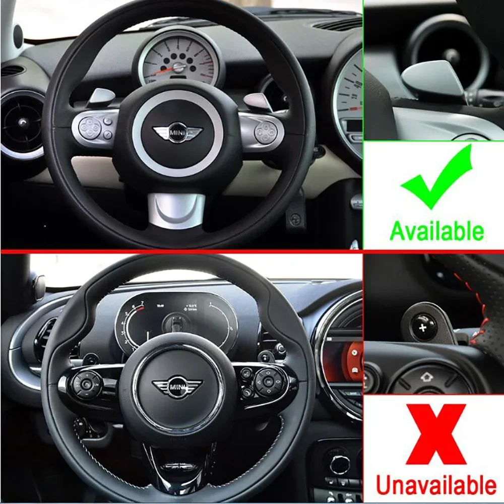 For MINI Roadster R60 R61 R55 R56 R57 R58 R59 LCI Coupe Paceman Clubman Cooper S JCW Car Steering Wheel Shifter Paddle Extension