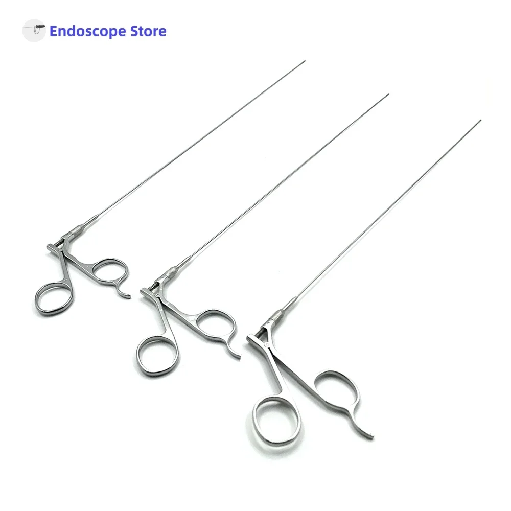Medical Surgical Φ1.3mm Φ1.6mmx400mm Rigid Endoscope Forceps Hysteroscopy Veterinary Cystoscope Biopsy Foreign Body Scissors
