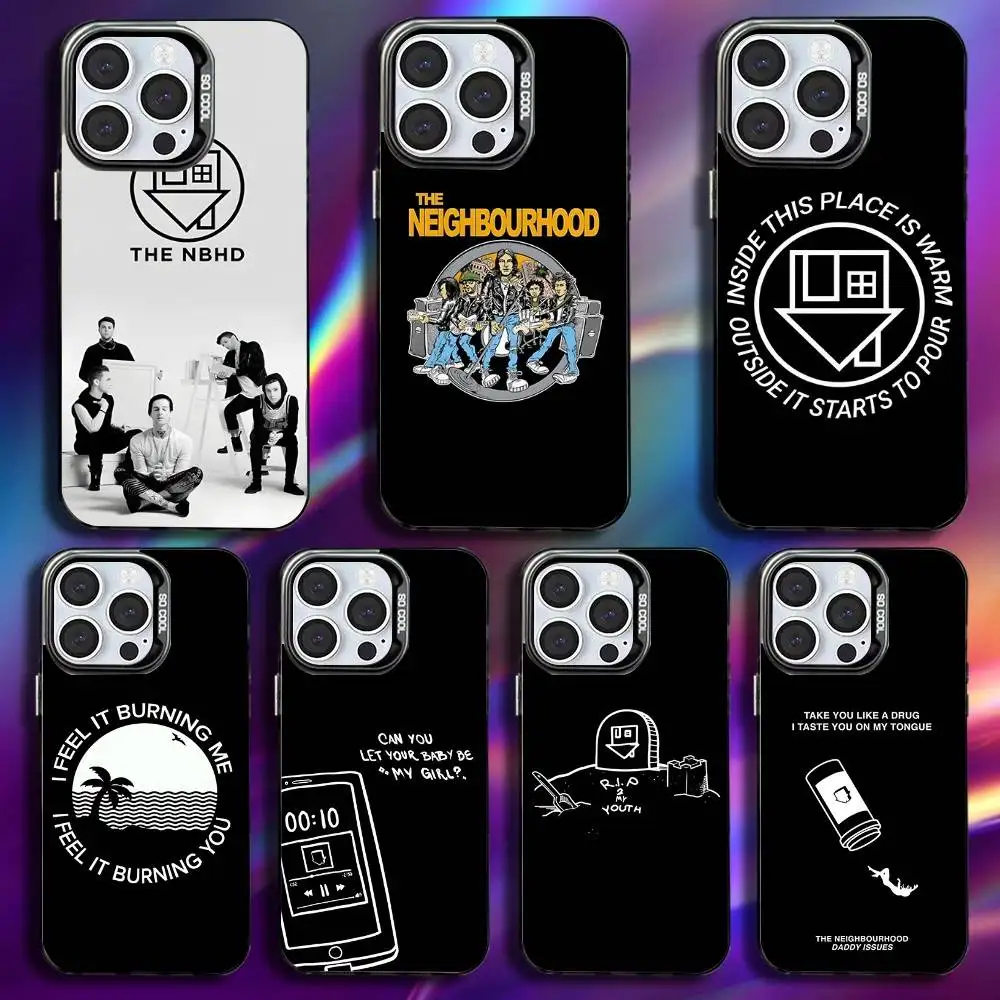 

Band The Neighbourhood TNBH Phone Case For iPhone 16,15,14,13,12,11,Pro,Max,Plus,Mini,XS,SE Anti Fall Black Matte Hard Bumper