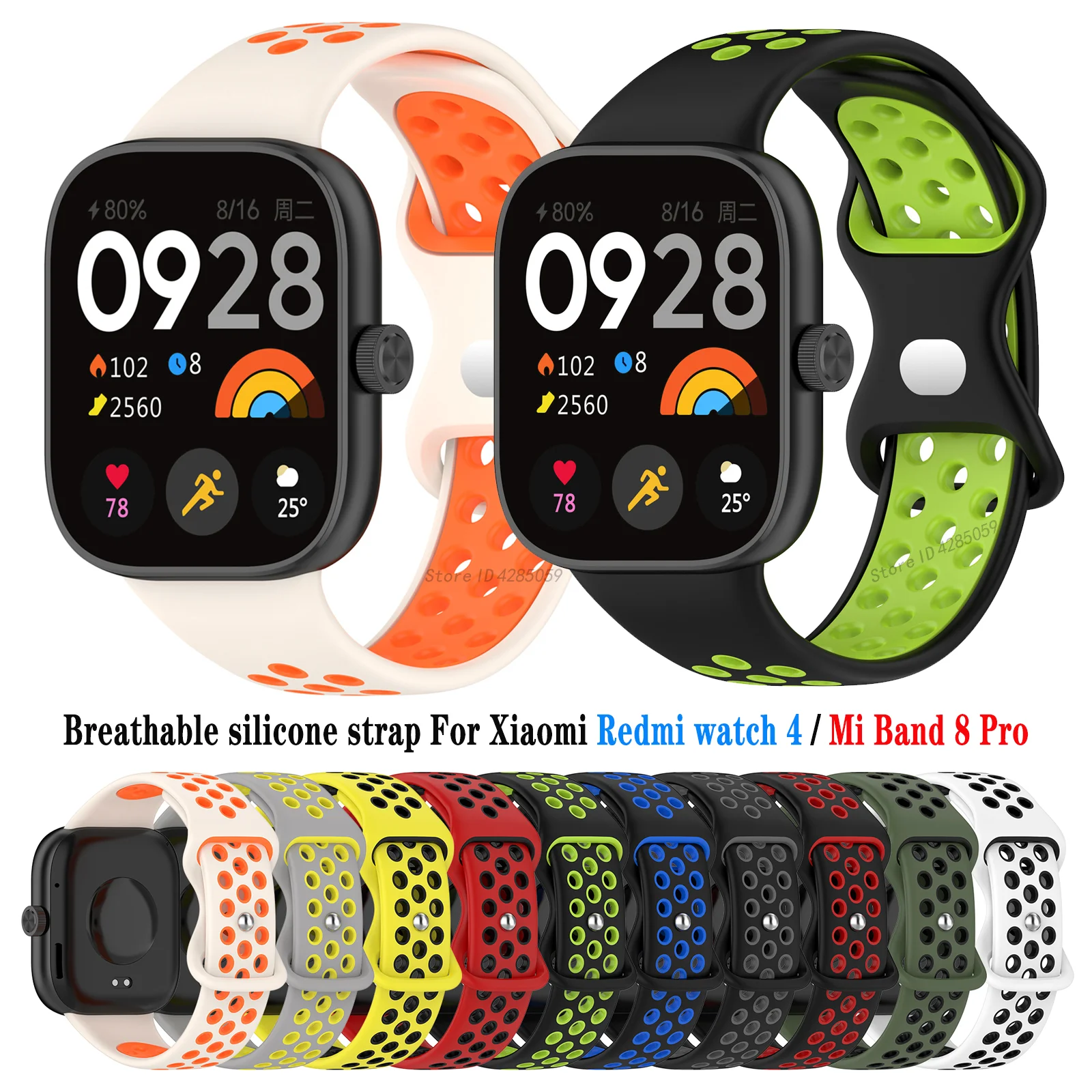 Armband für Xiaomi Redmi Watch 4 5 6 Silikonband Uhrenarmbänder Armband für Mi Band 8 Pro Ersatzarmband Smartwatch-Zubehör