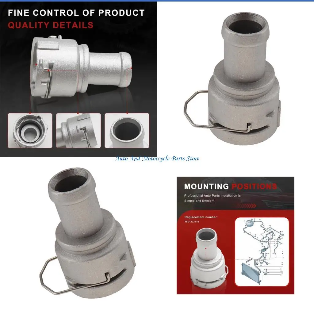 

P9FD Friendly Aluminum Coolant Pipe Joint Connector 3B0122291B for Vehicle