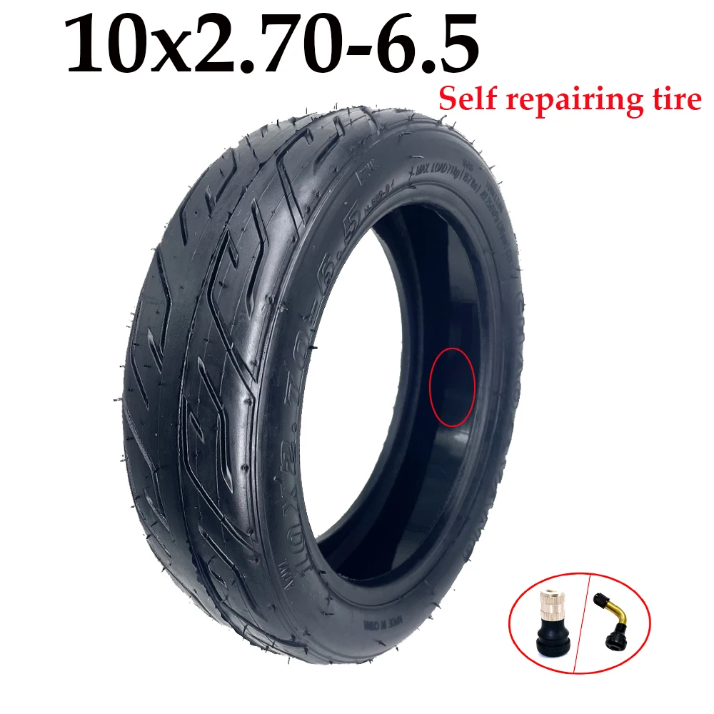 10x2.70-6.5 Gel Self-healing Tire for Electric Scooter Parts 10 Inch Puncture-proof Jelly Self-repairing Tubeless Tyre