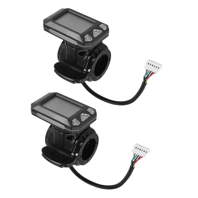 2X 24V 36V Adjustable Electric Scooter Instrument Display Screen Switch Accelerator for 5.5 Inches Scooter Parts(6 Pins)