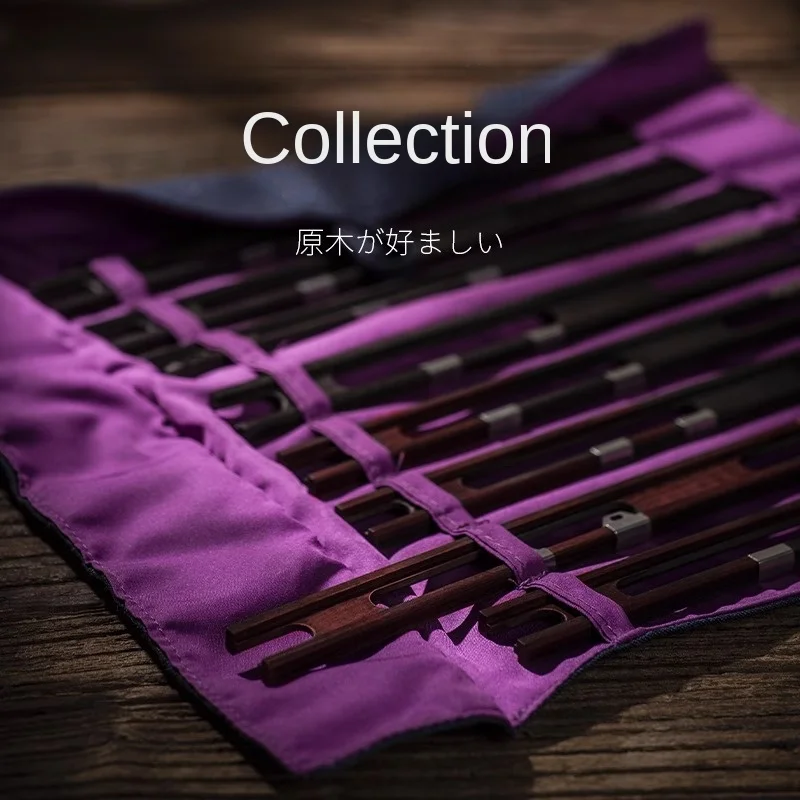 LINNHUE high-end Japanese-style mahogany hanging coil stable fishing rod reel take-up clip for black zipper line fishing line