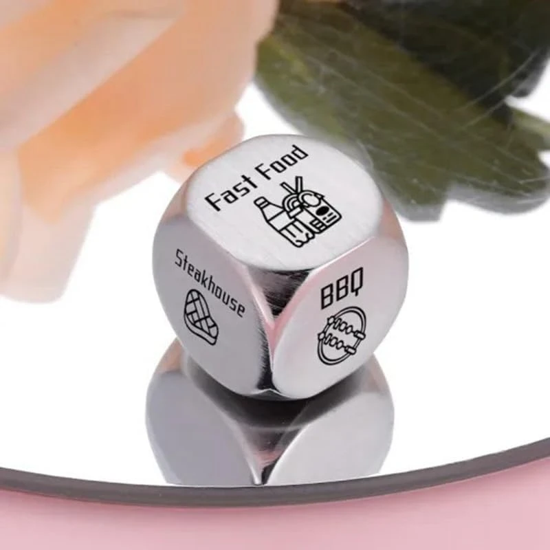 Food Decision Dice Unique Custom Engraved with Sushi BBQ Burgers Prediction Solution Valentine'S Day Present Style 2