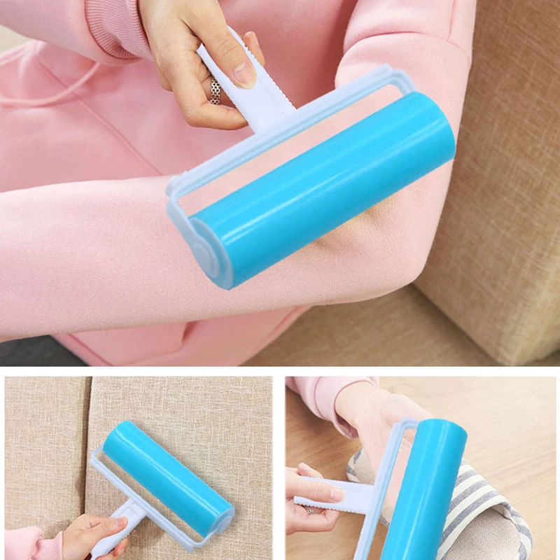 Washable Sticky Hair Roller Brush Clothes Sticky Hair Remover Multi-Functional Large Size With Cover Hair Removal