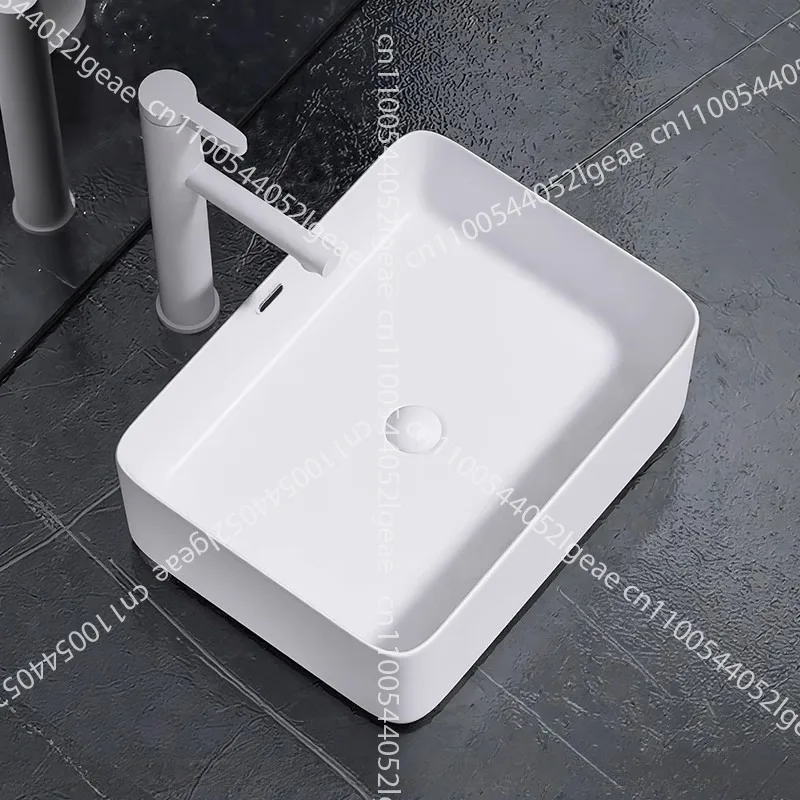 

Simple ceramic table, mini single basin washbasin household balcony small apartment bathroom washbasin