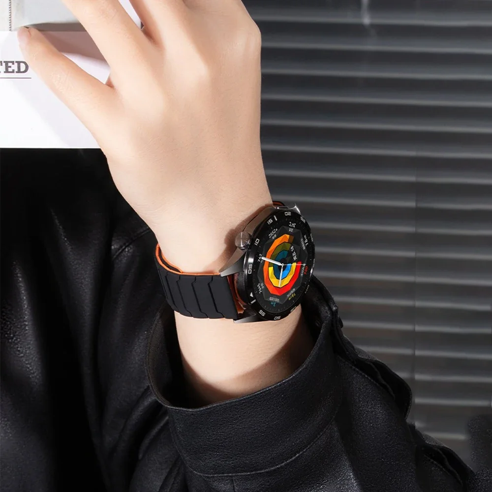 20/22mm Magnetisches Silikonarmband Für Huawei Uhr 5 GT6-5-4 46mm Sport Bequemes Armband Für Garmin Active 6-5 Ersetzen Correa