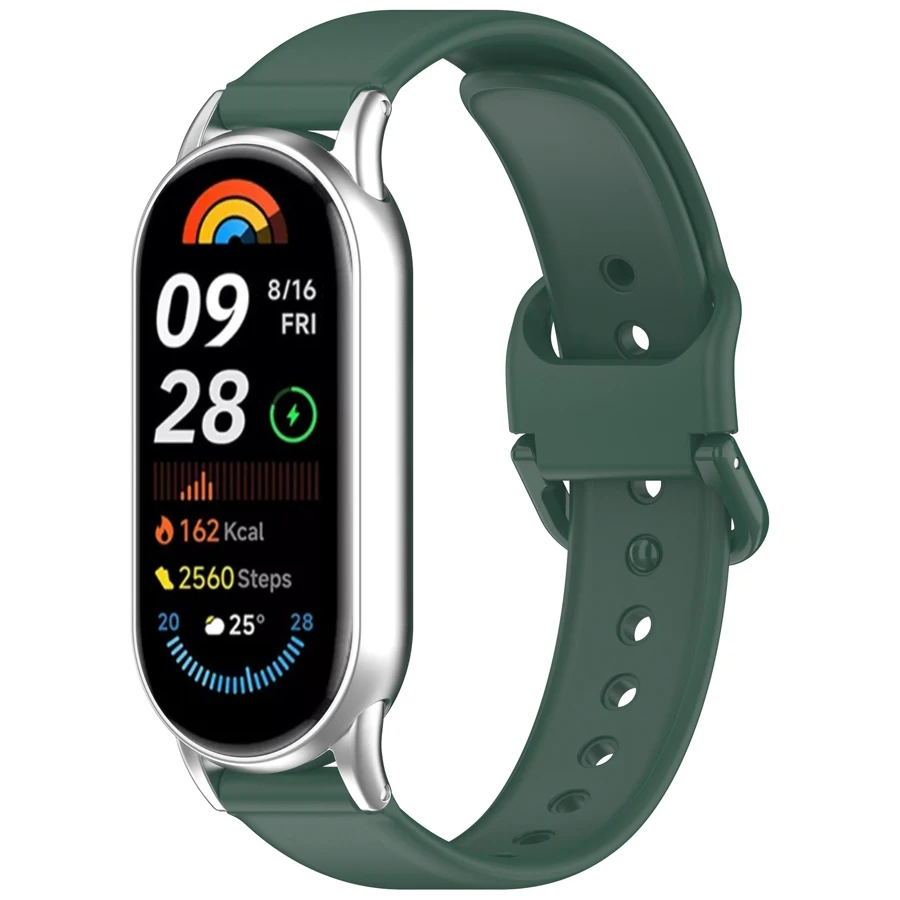 Silicone Watchband for Xiaomi Mi band 10 9 8 Strap Replaceable Bracelet Wristband for Xiaomi Miband 9 10 Smart Watch Accessories