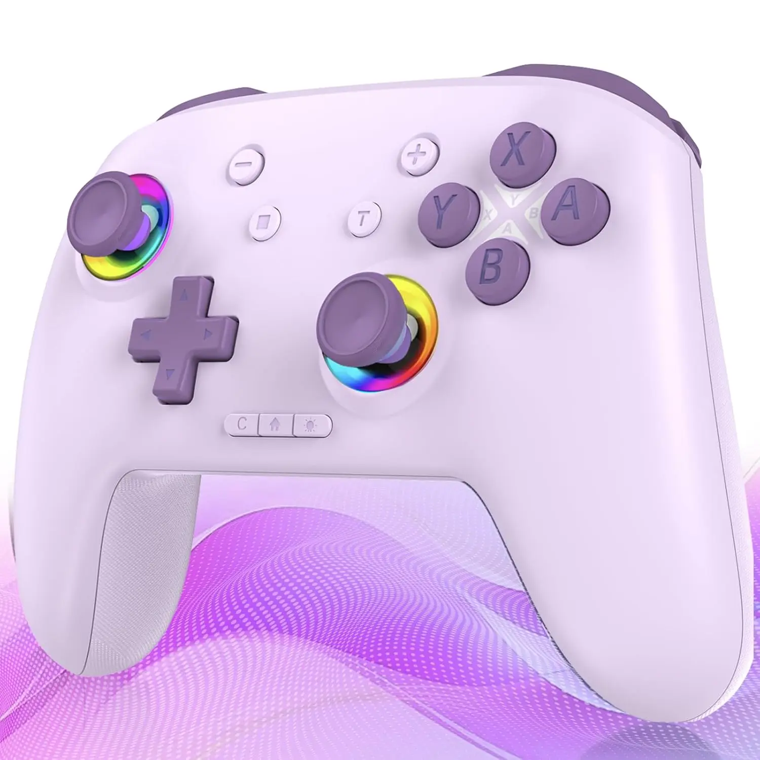 

Беспроводной Bluetooth-контроллер для Switch, ПК, Android, iOS - программируемый, с функцией Turbo и RGB-подсветкой