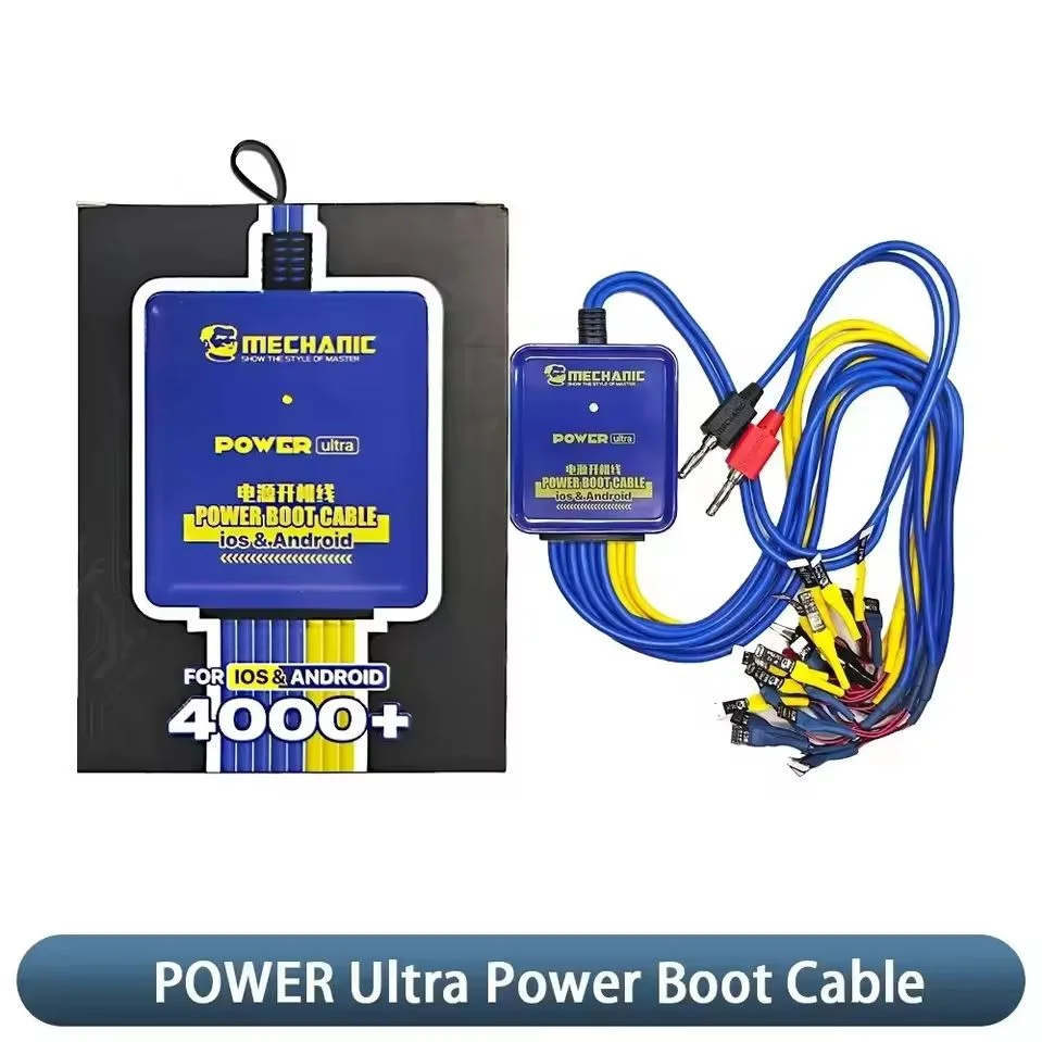MECHANIC POWER Ultra Power Boot Cable For iP6-17PM Android 400+ Model Phone Power Supply Repair Test Cord